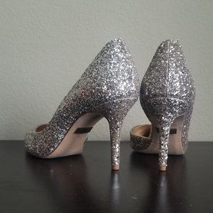 Badgley Mischka "Daisy" Sparkle Pumps Bridal/Formal size 8